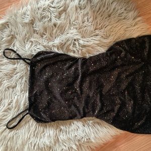 Black sparkle dress